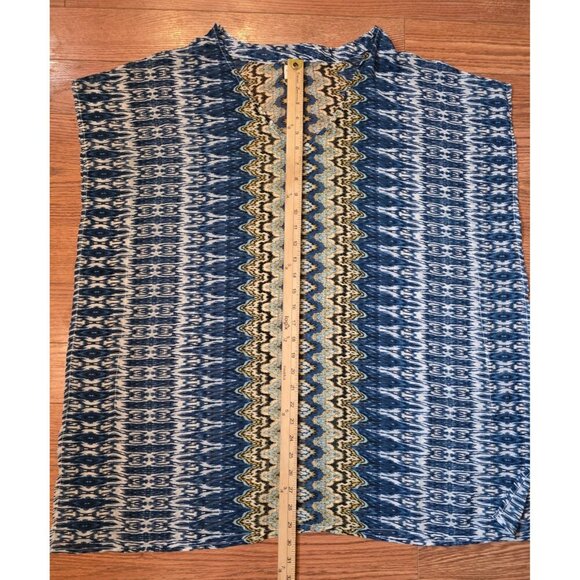 O'Neill Womens Swim Cover Up Sz M Blue Multi Bali Print Sheer Boho‎ - Picture 10 of 12